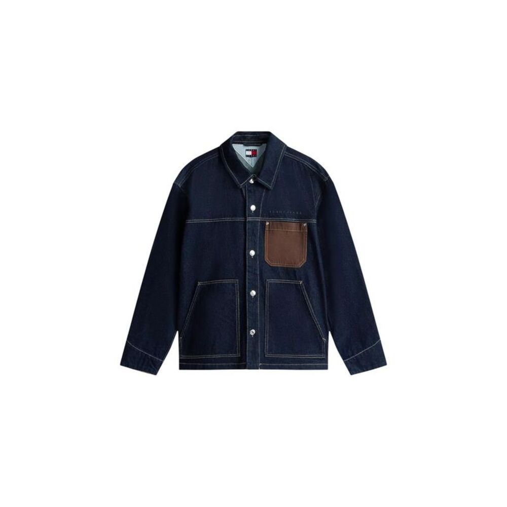 Tommy Hilfiger Jeans Blue Recycled Cotton Denim Men's Jacket